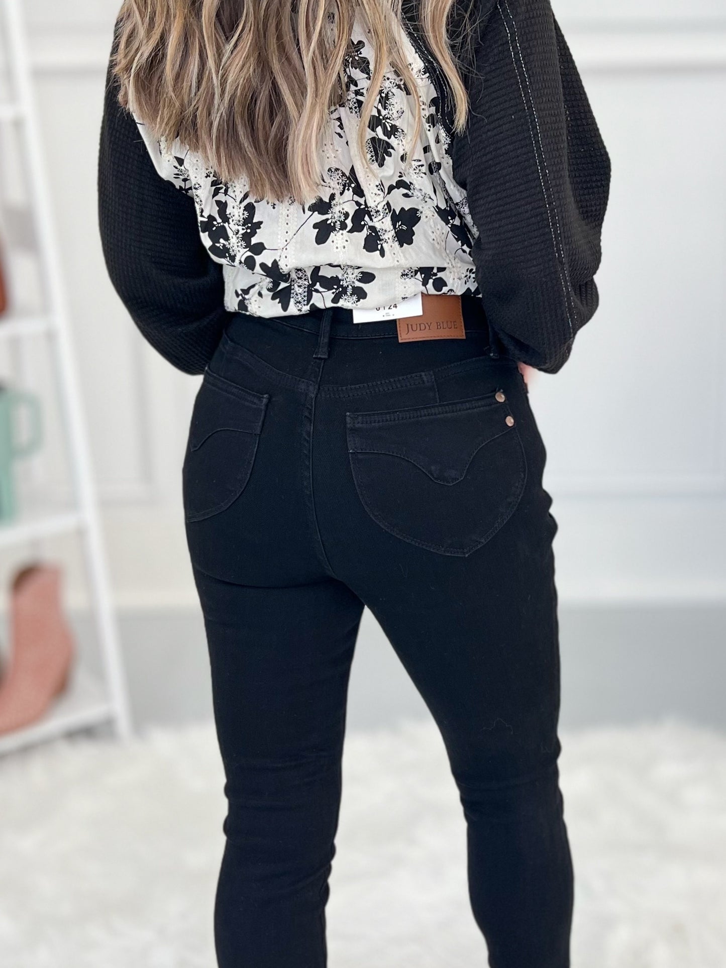 Back In Black - Judy Blue Tummy Control Skinny Jeans