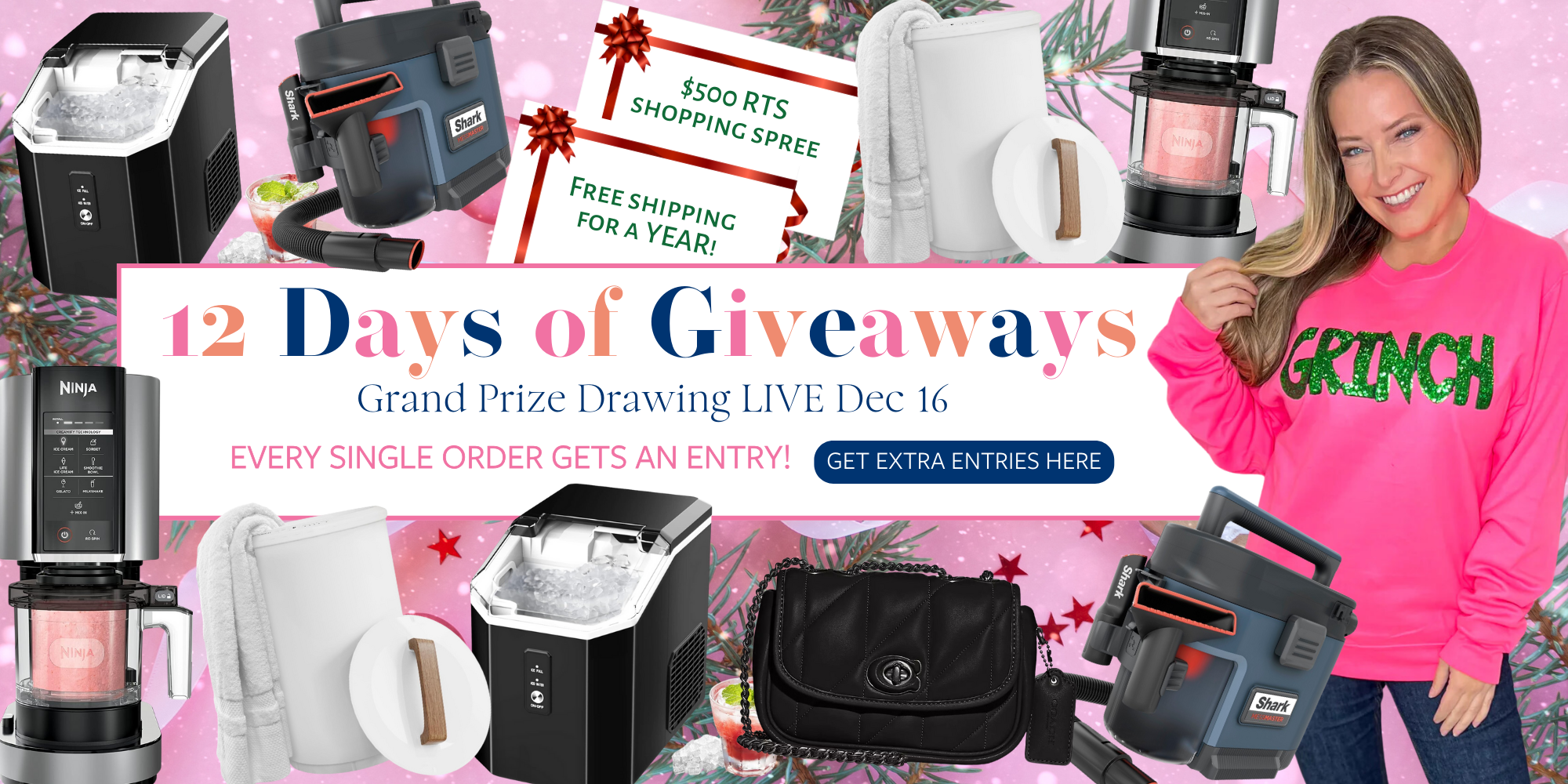 Collage of Giveaway Prizes