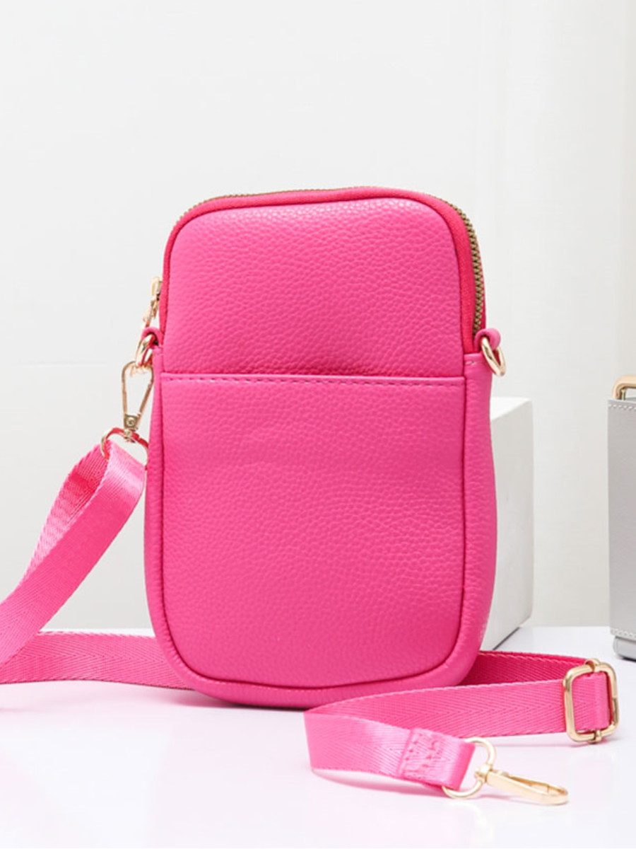 Mini Phone Crossbody Bag - Fuchsia - Final Sale