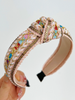 Boho Embellished Woven Knot Headband - Final Sale