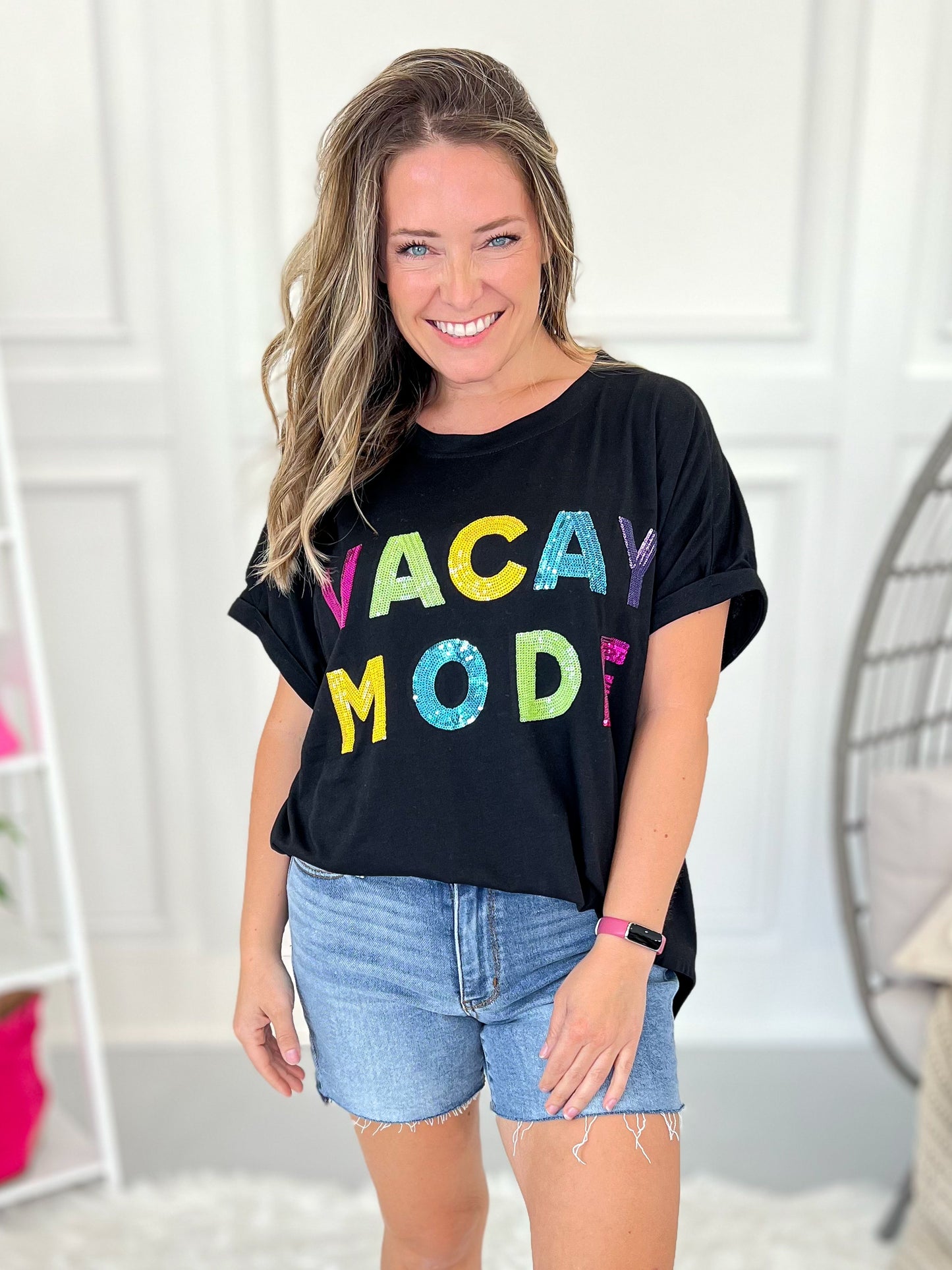 Vacay Mode Sequin Top - Final Sale