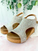 Corky's Ashley Wedge - Clear Rhinestone - Final Sale