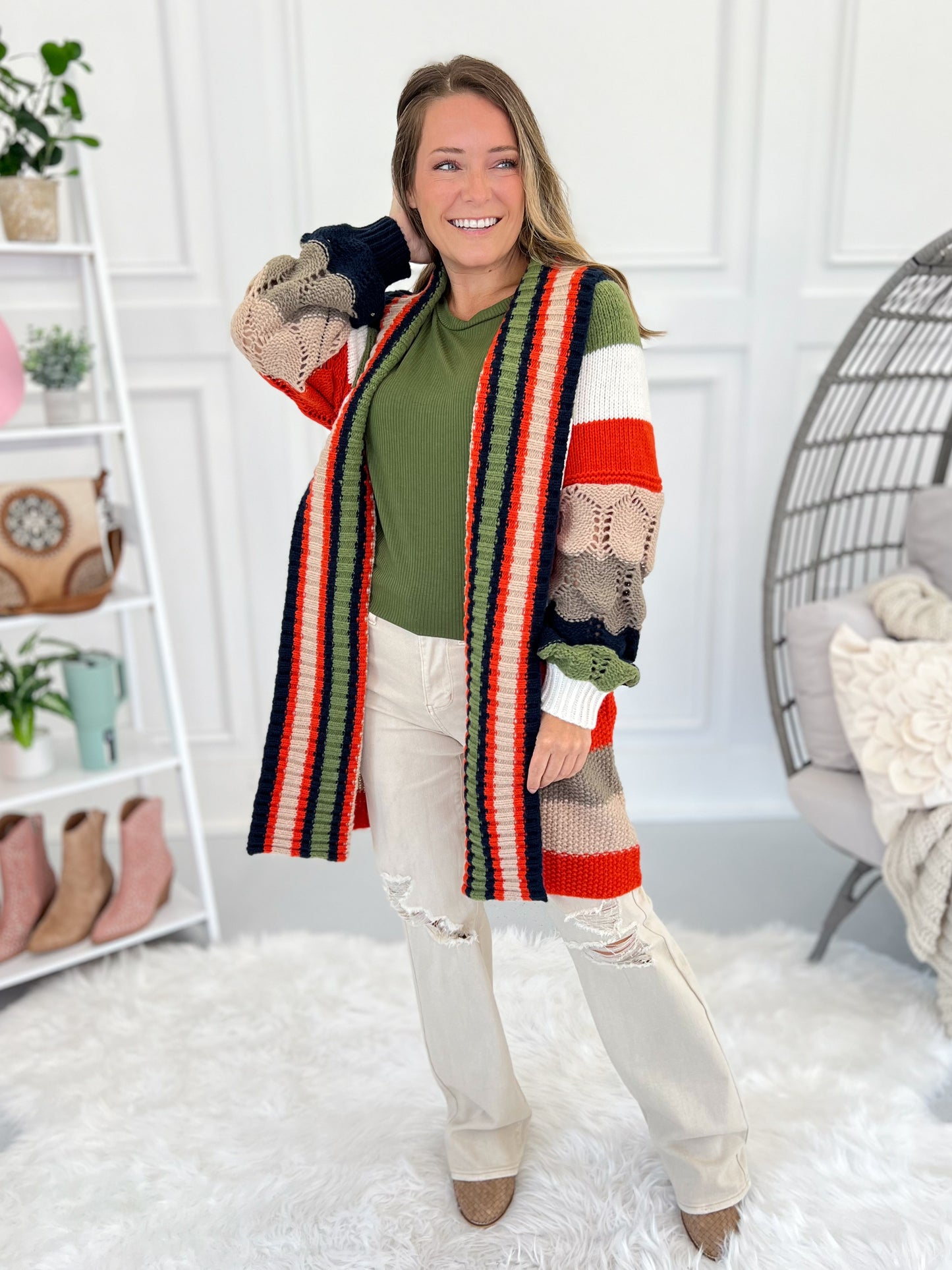 Brisk Sunsets Knit Cardigan