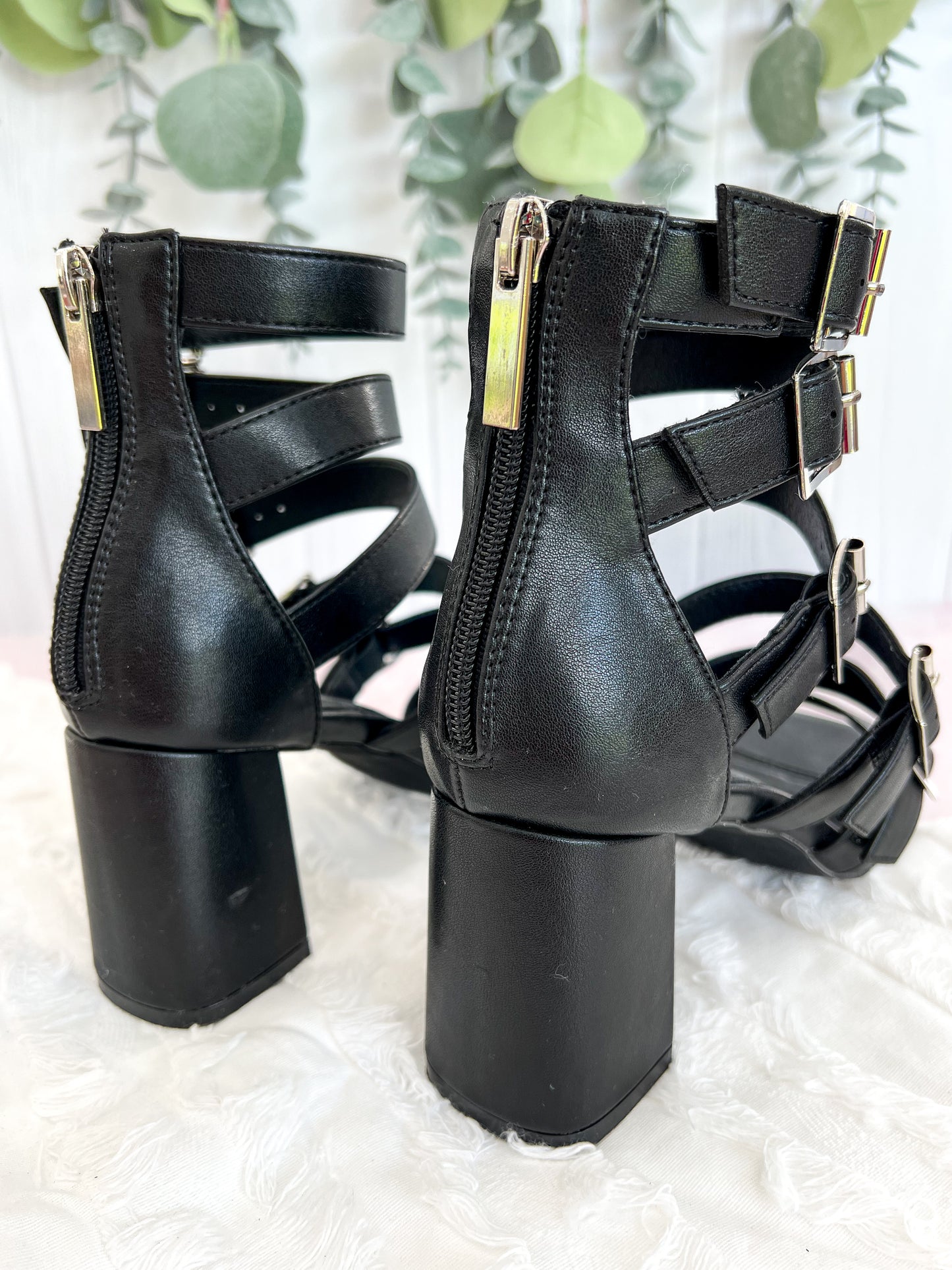 Corky's Buckle Down Heel - Black - Final Sale