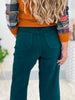 Emerald City - Judy Blue Tummy Control Dyed Wide Crop Jeans - Final Sale