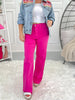 Young At Heart - Judy Blue 90's Straight Leg Hot Pink Dyed Jeans - Final Sale