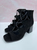 Corky's Wally Wedge - Black Suede