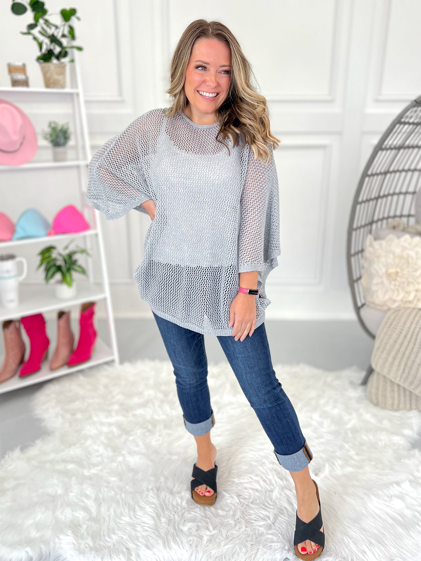 Shine Like No Other Knit Top - Final Sale