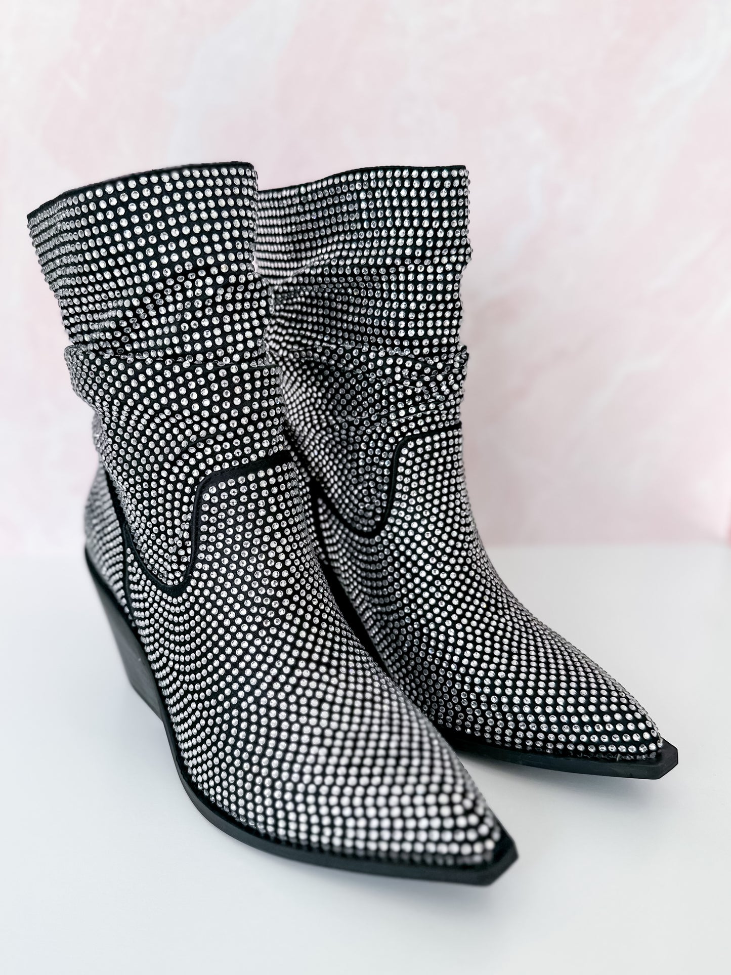 Corky's Glossy Boot - Black Crystals