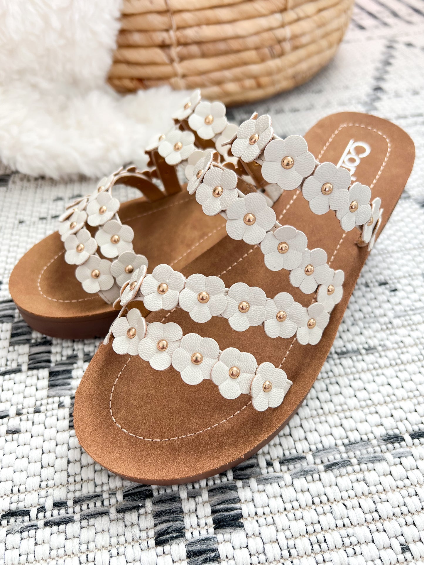 Corky's Garden Party Sandal - White