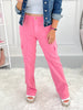 Judy Blue - Pink Dyed Cargo Straight Jeans