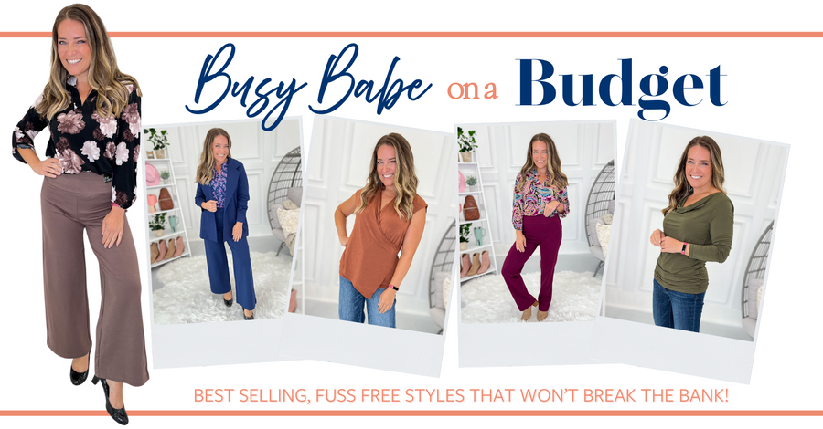 Budget Friendly pieces, wrinkle free, always offered in Small-3xl