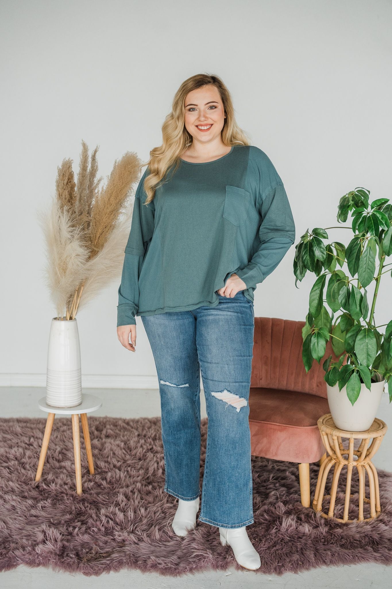 Just Hits Right Oversized Pullover  - Final Sale