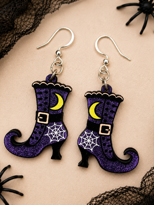 Witch Boot Earrings