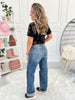 Tinted Love - Judy Blue Distressed Straight Leg Dad Jean