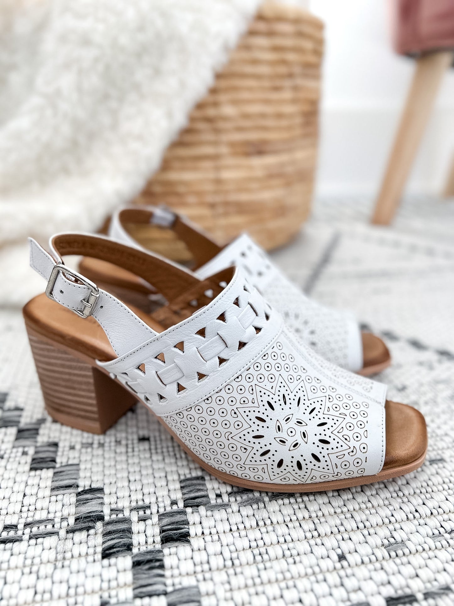 Spring Step Sunela Wedge - White