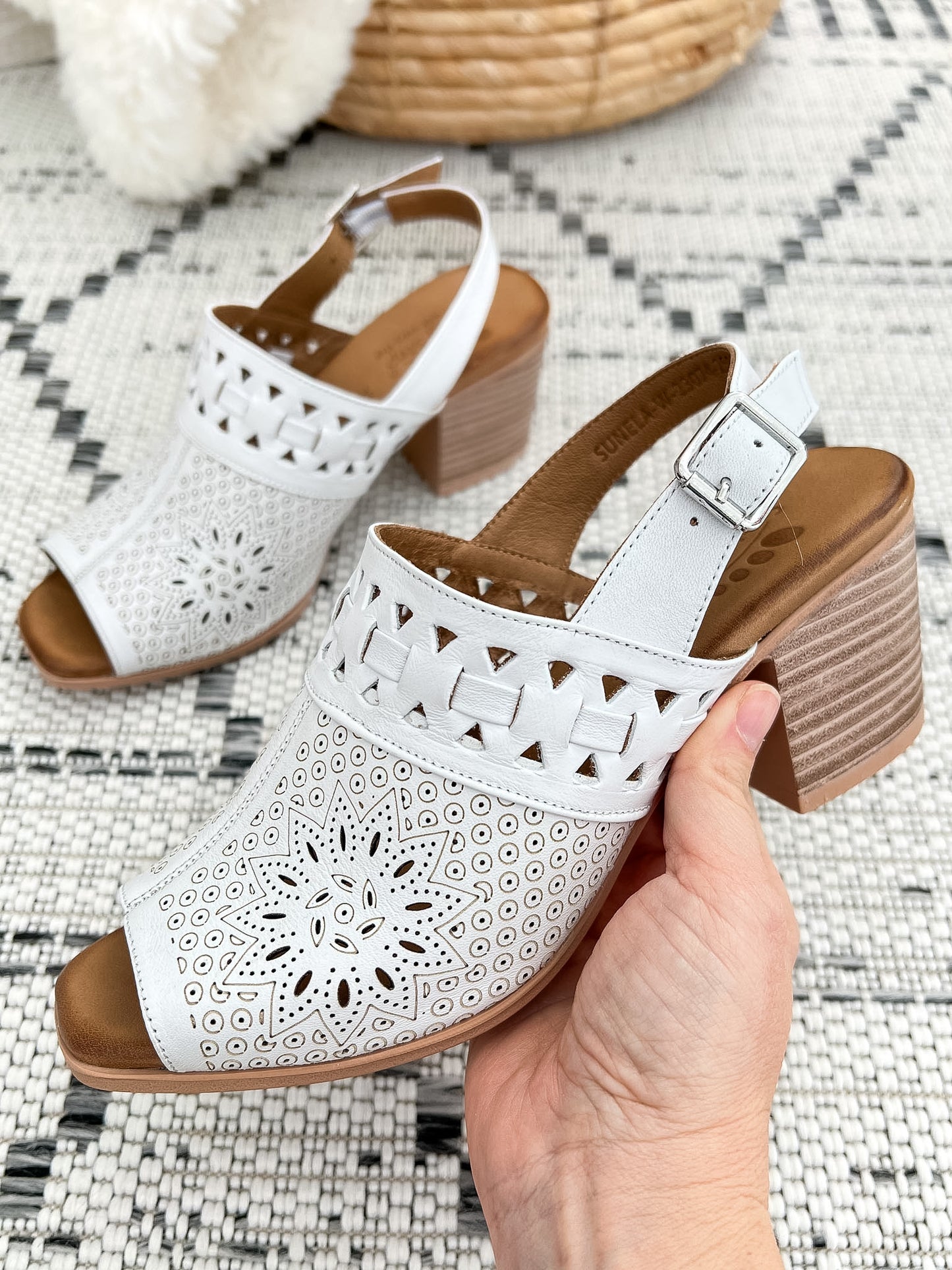 Spring Step Sunela Wedge - White