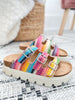 Corky's Threes Company Platform Sandal - Multi