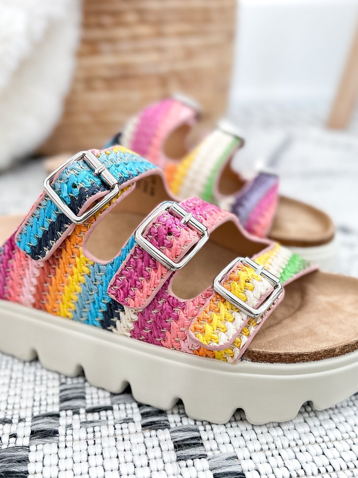 Corky's Threes Company Platform Sandal - Multi