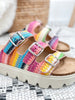 Corky's Threes Company Platform Sandal - Multi