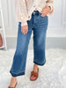 Spring Forward - Judy Blue Tummy Control Cropped Wide Legs Jeans