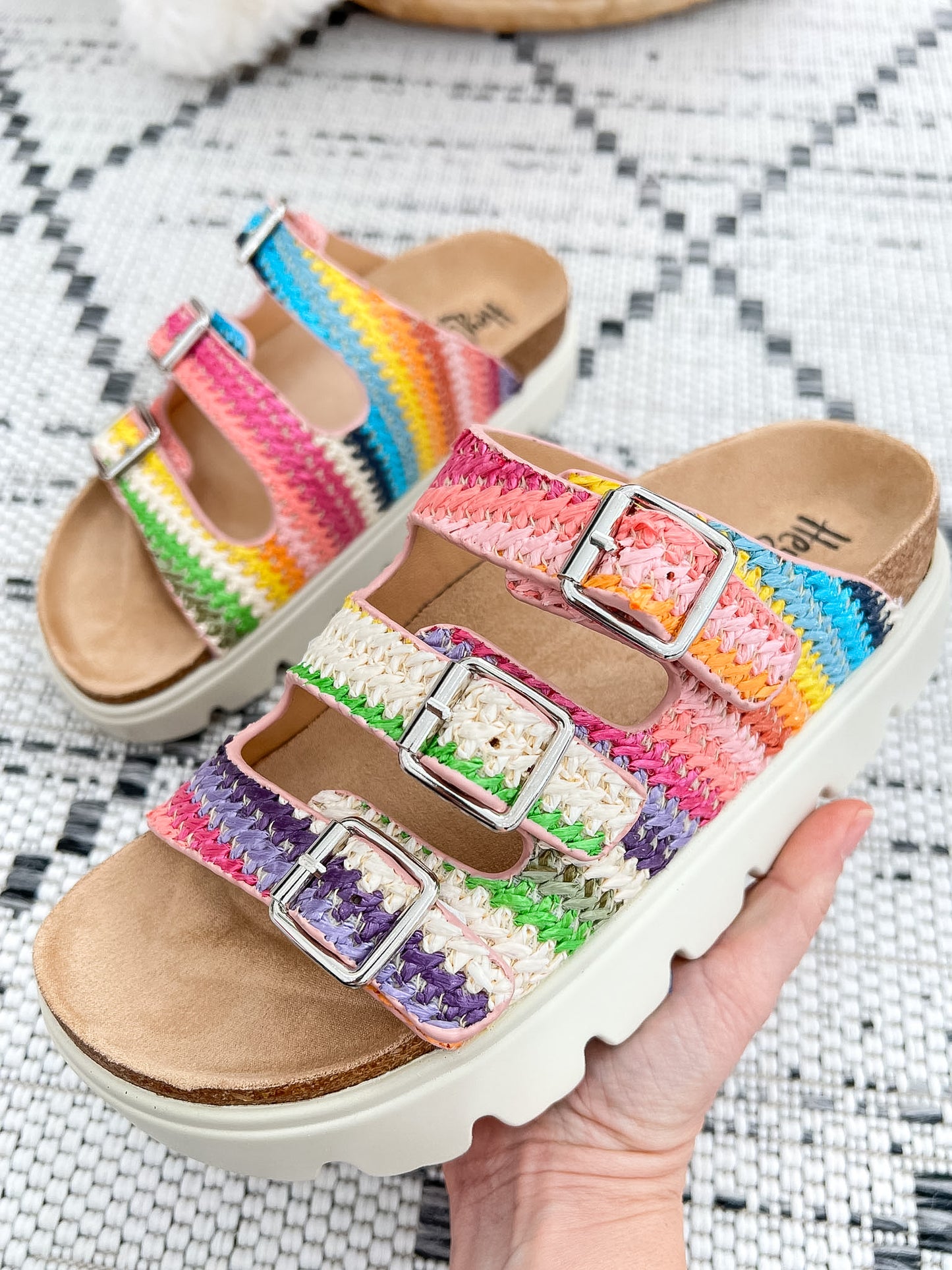 Corky's Threes Company Platform Sandal - Multi