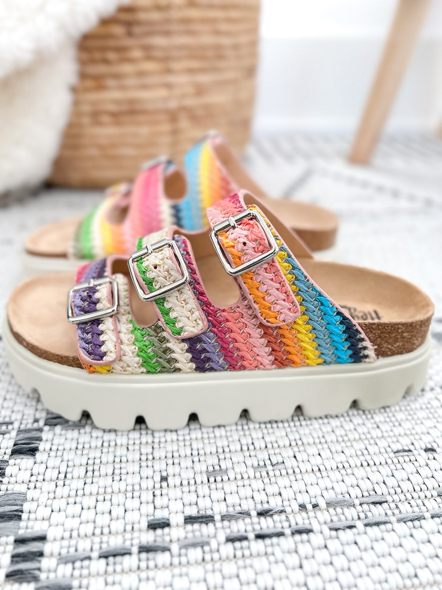 Corky's Threes Company Platform Sandal - Multi
