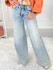 Blast From The Past - Judy Blue Tummy Control Retro Wide Leg Jean