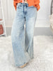 Blast From The Past - Judy Blue Tummy Control Retro Wide Leg Jean