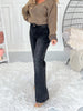 Night Rider - Judy Blue Western Detail Straight Leg Jean