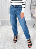 On A Roll - Judy Blue Soft Barrel Leg Jean