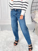 On A Roll - Judy Blue Soft Barrel Leg Jean