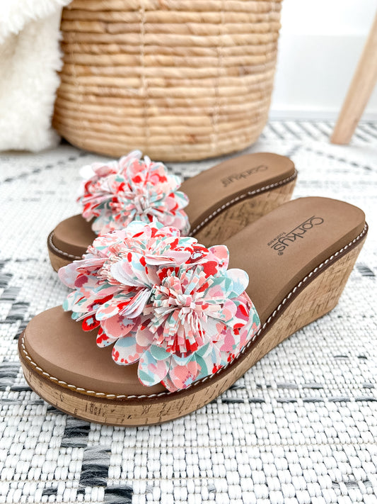 Corky's Wildflower Wedge - White Floral