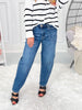 On A Roll - Judy Blue Soft Barrel Leg Jean