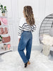 On A Roll - Judy Blue Soft Barrel Leg Jean