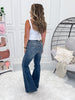 Retro Wave - Judy Blue Tummy Control Shield Pocket Flare Jeans