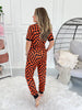 Crazy Soft Pajama Jogger Set - Orange Checker