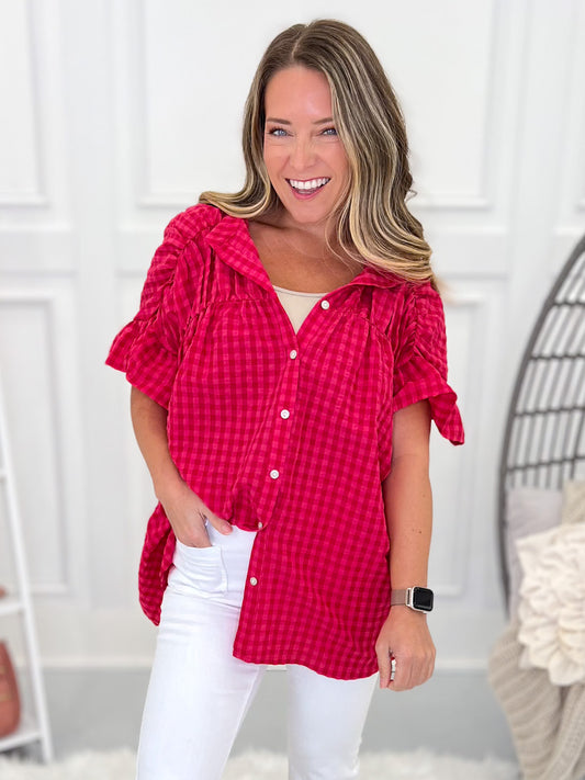 How About A Picnic Blouse - Final Sale