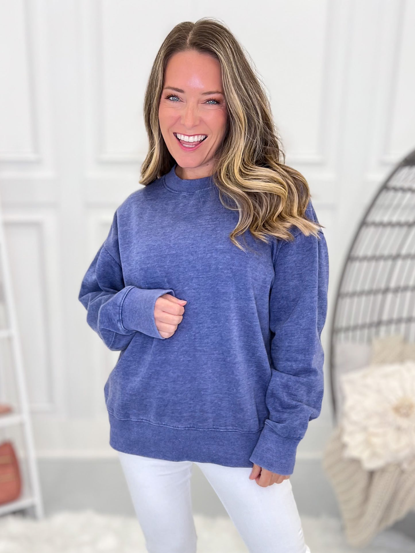 The Perfect Blue Sweatshirt