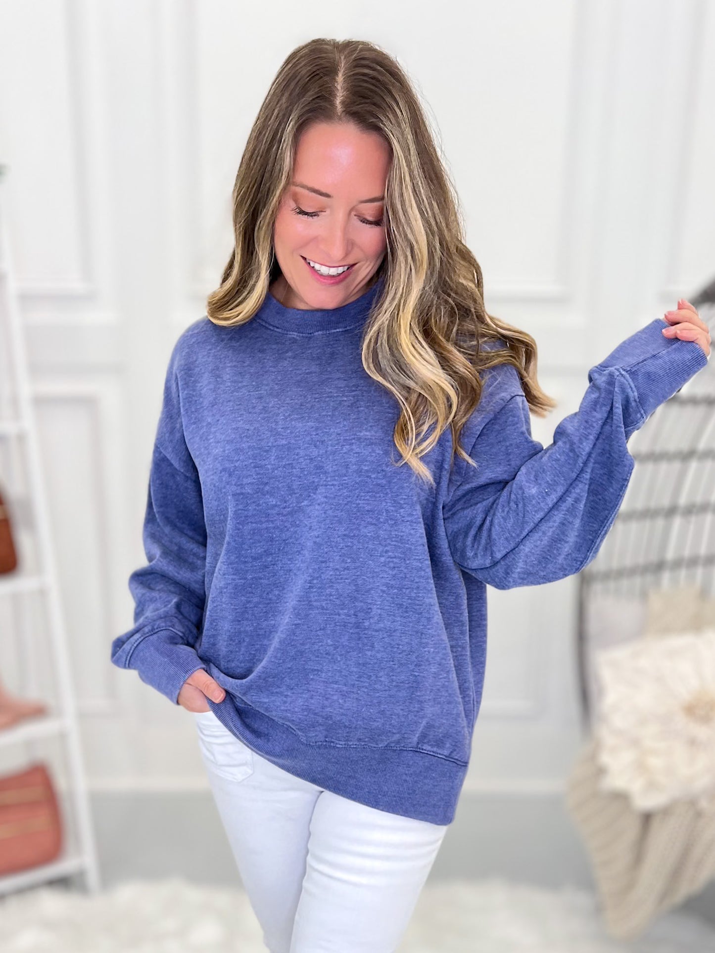 The Perfect Blue Sweatshirt