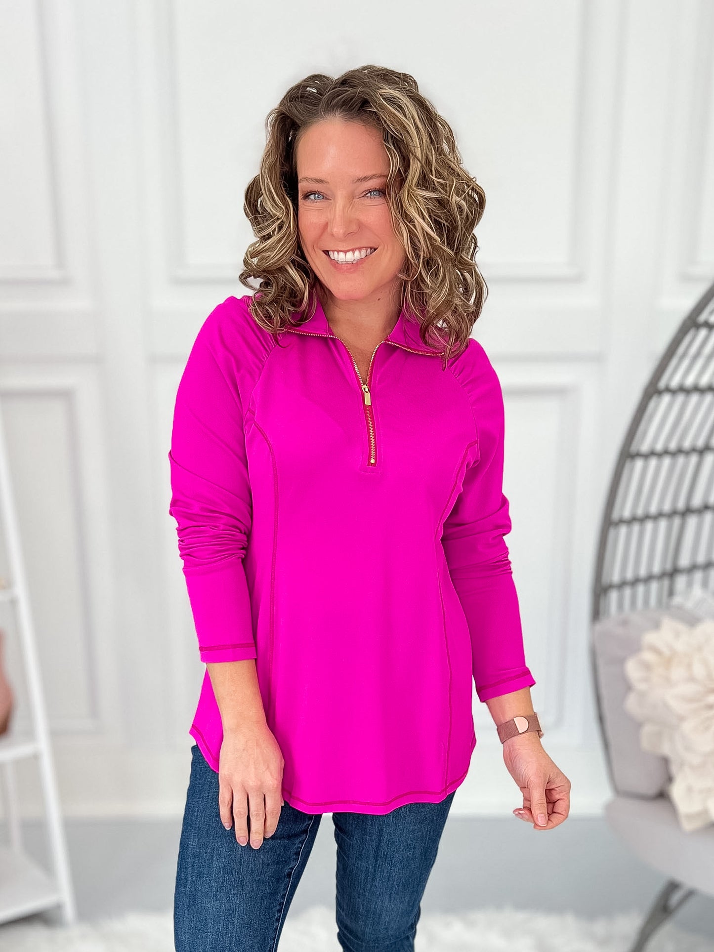 Forward Focus Quarter Zip Top