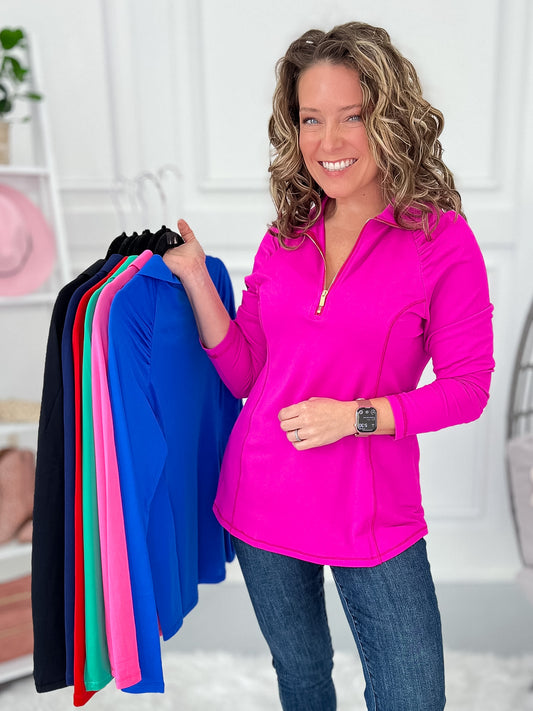 Forward Focus Quarter Zip Top