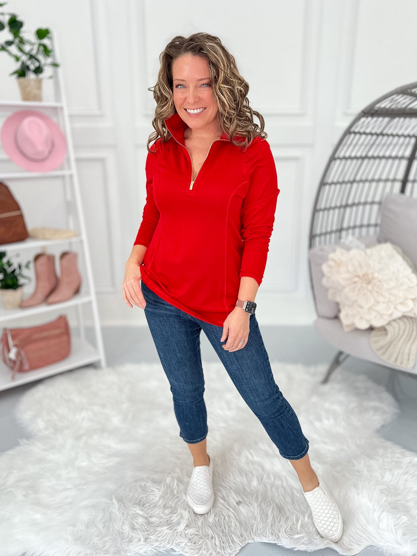 Forward Focus Quarter Zip Top