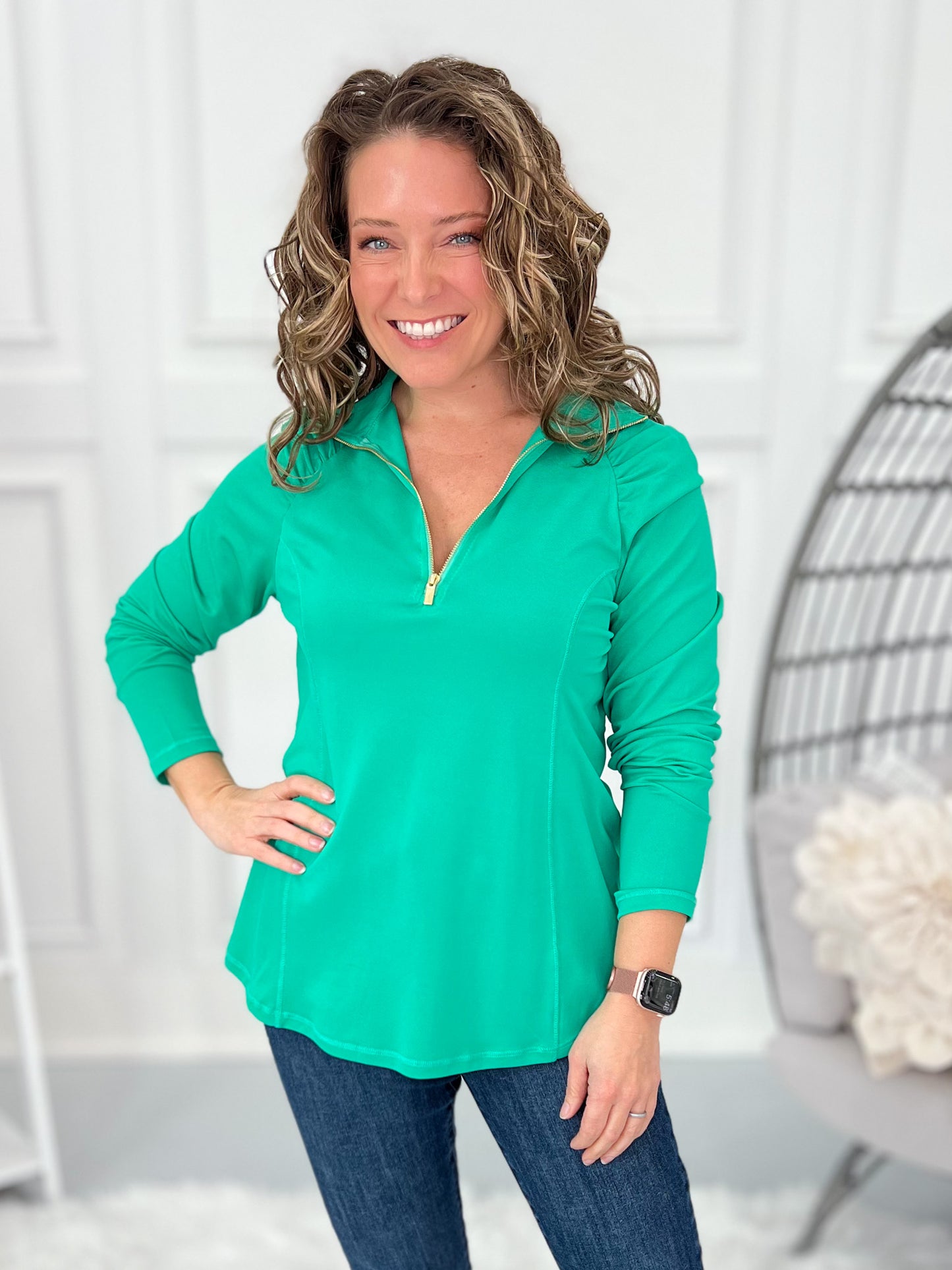 Forward Focus Quarter Zip Top