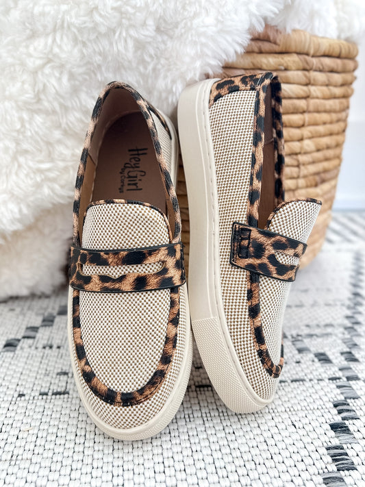 Corky's Group Chat Sneaker - Leopard Combo
