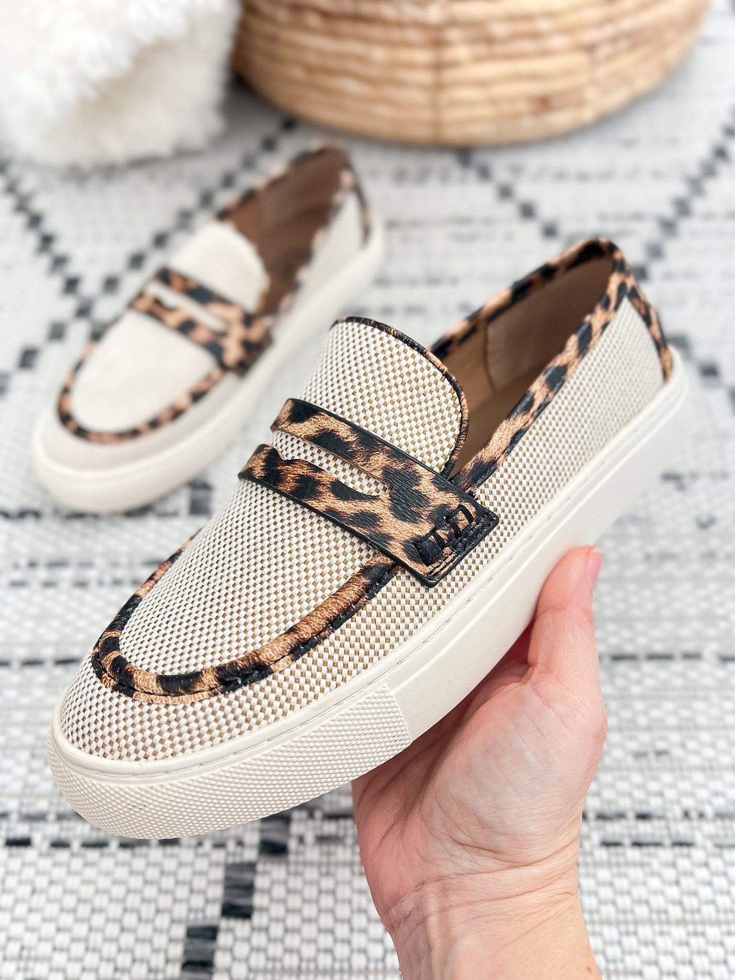 Corky's Group Chat Sneaker - Leopard Combo