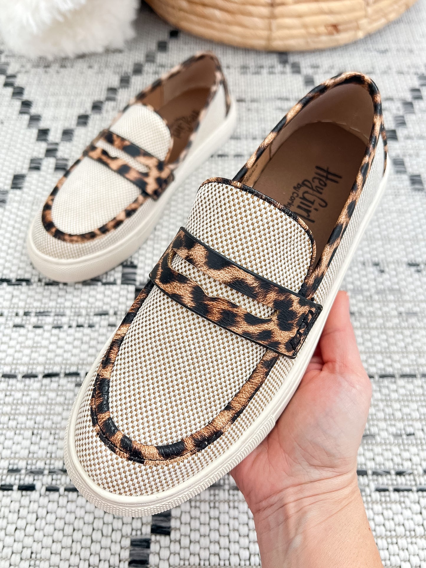Corky's Group Chat Sneaker - Leopard Combo