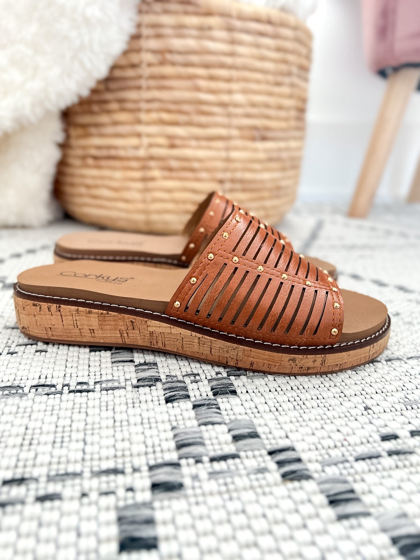 Corky's At Ease Sandal - Cognac