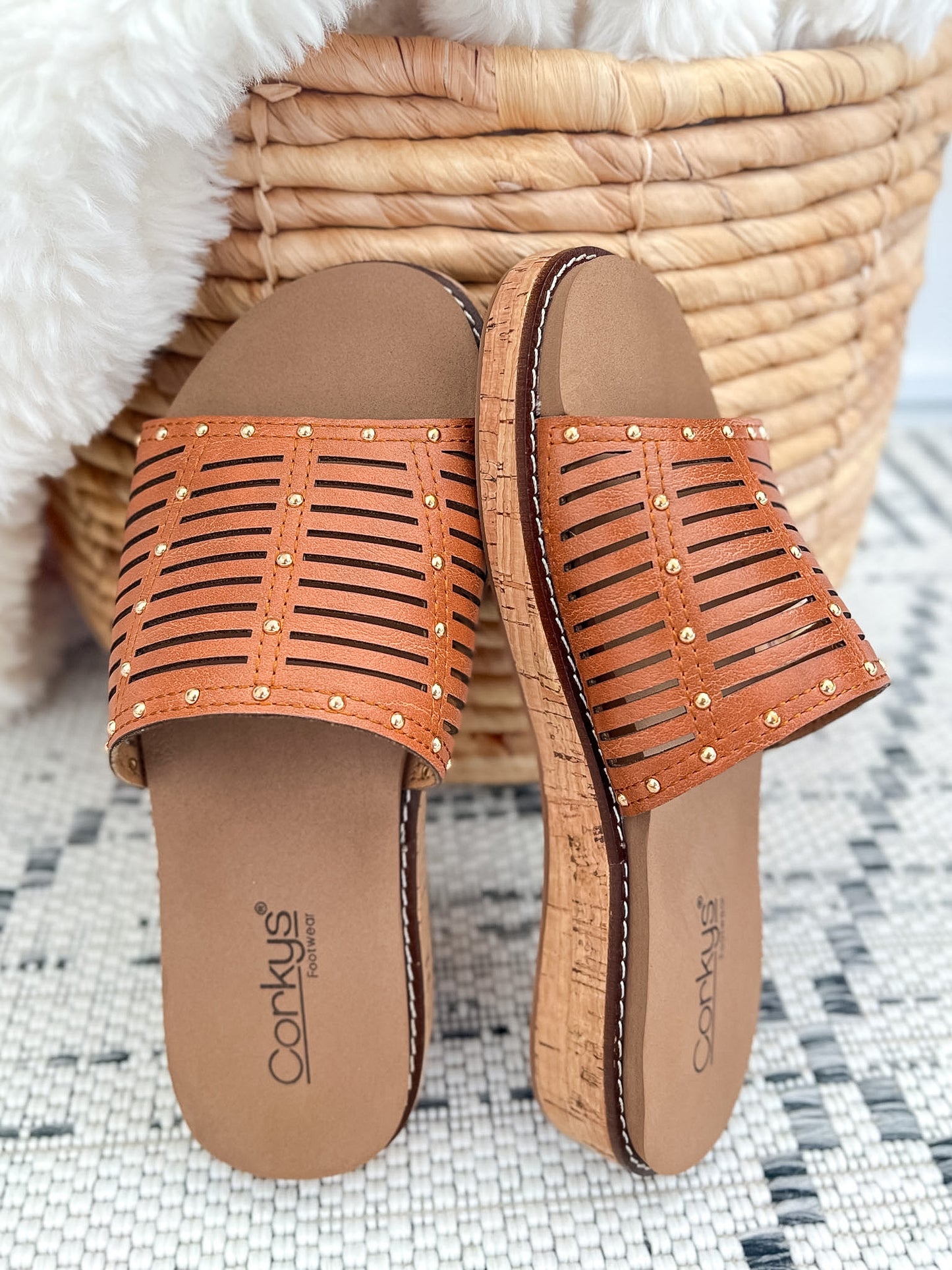 Corky's At Ease Sandal - Cognac