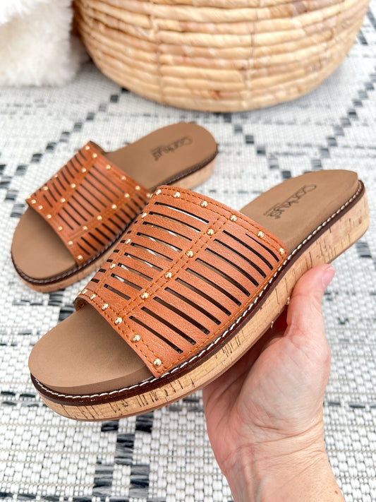 Corky's At Ease Sandal - Cognac